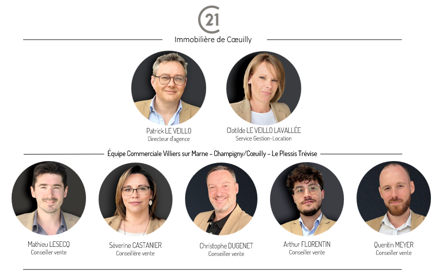 l'équipe de l'agence Immobilière de Coeuilly